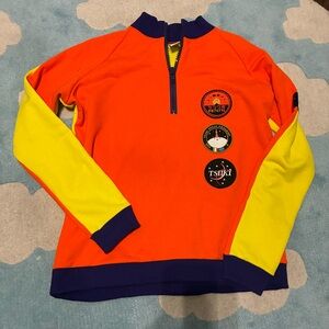Tsuki Market colorblock patches astronaut sweatshirt